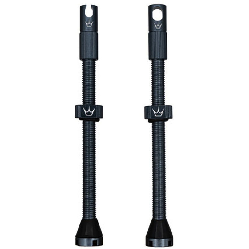 PEATY'S x Chris King MK2 Presta 80 mm bezdušové ventilky (x2) Grey