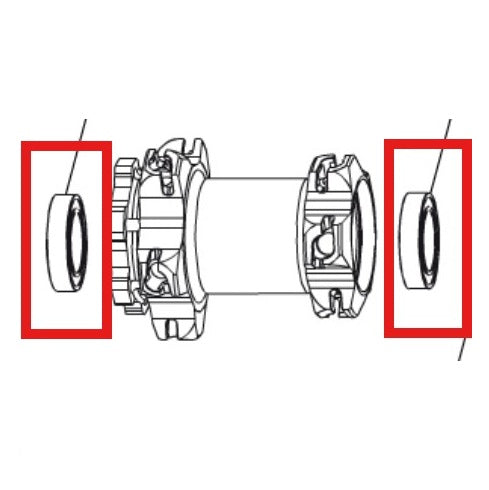 SADA LOŽISEK MAVIC D6T 9/12/15 NÁBOJ 20X32X7 (6804)