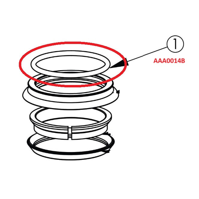 CANE CREEK 40 Těsnění horního krytu 1-1/8" ZS44 Headset, modrá barva