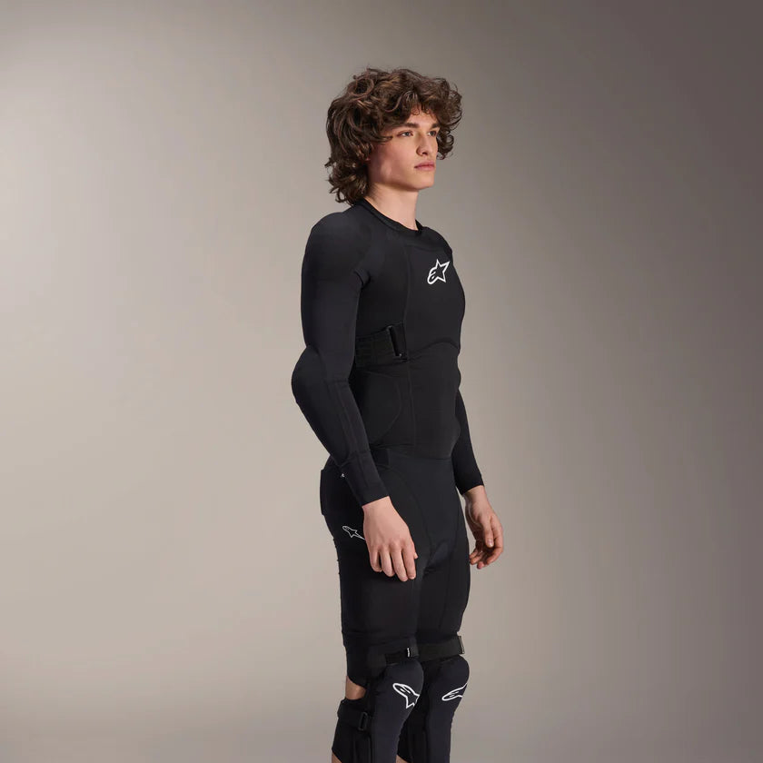 ALPINESTARS A-IMPACT PLASMA Černobílá ochranná vesta s dlouhým rukávem