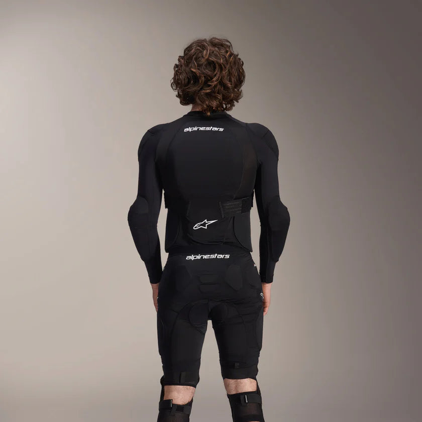 ALPINESTARS A-IMPACT PLASMA Černobílá ochranná vesta s dlouhým rukávem