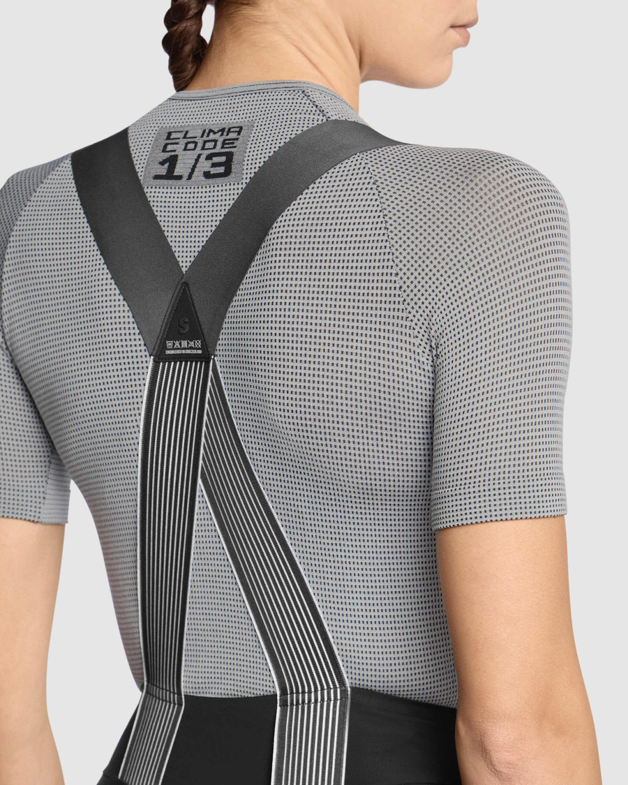 ASSOS NS SKIN LAYER P1 Dámské spodní prádlo s krátkým rukávem šedé