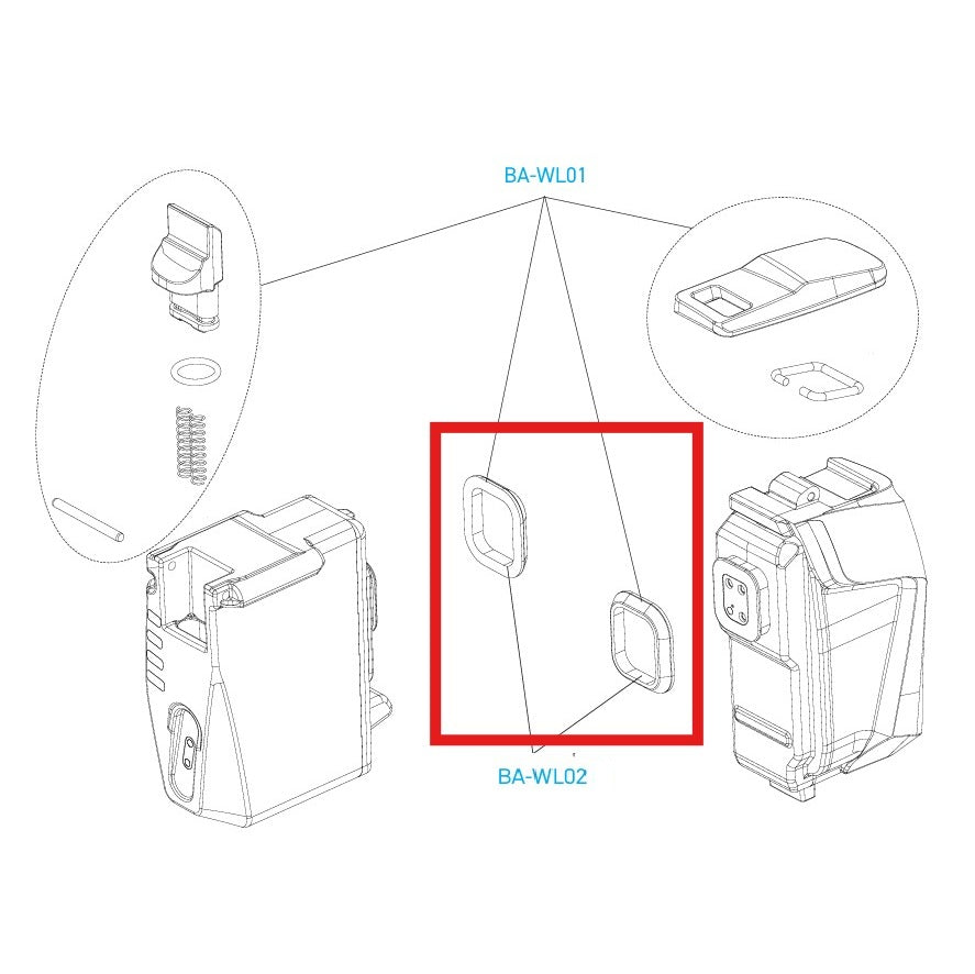 CAMPAGNOLO Těsnění baterie pro přední/zadní přehazovačku SUPER RECORD 12V WRL
