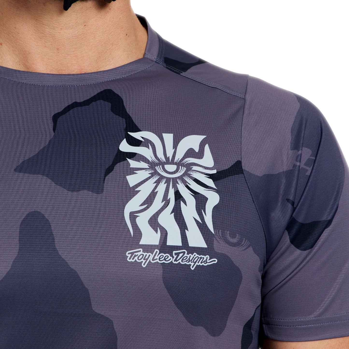 TROY LEE DESIGNS SKYLINE PRO FLOW CAMO Short Sleeve Carbon Jersey