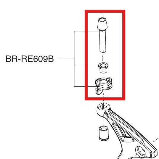Nastavovací šroub pro brzdový třmen CAMPAGNOLO SUPER RECORS / RECORD 12V černý