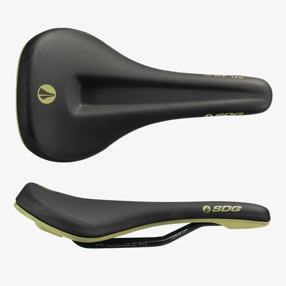 Sedlo SDG BEL-AIR V3 MAX Lux-Alloy Rails Black/Green