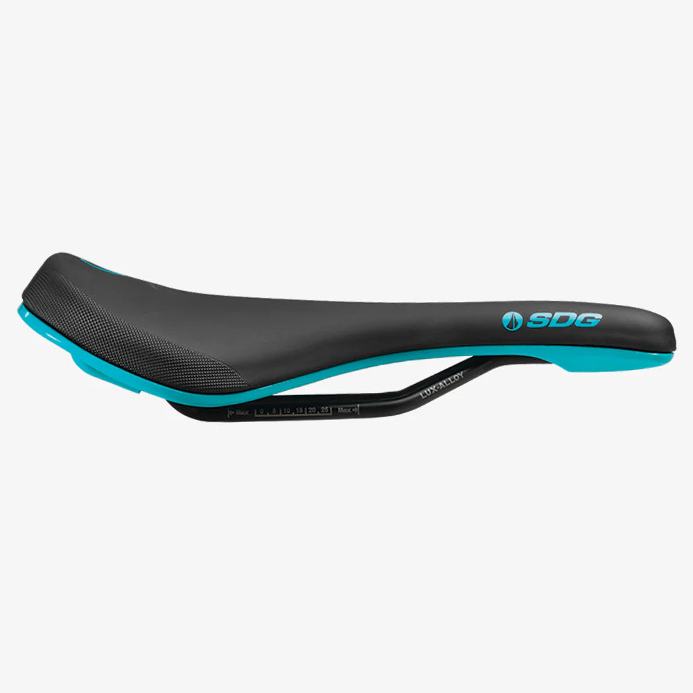 Sedlo SDG BEL-AIR V3 MAX Lux-Alloy Rails Black/Turquoise