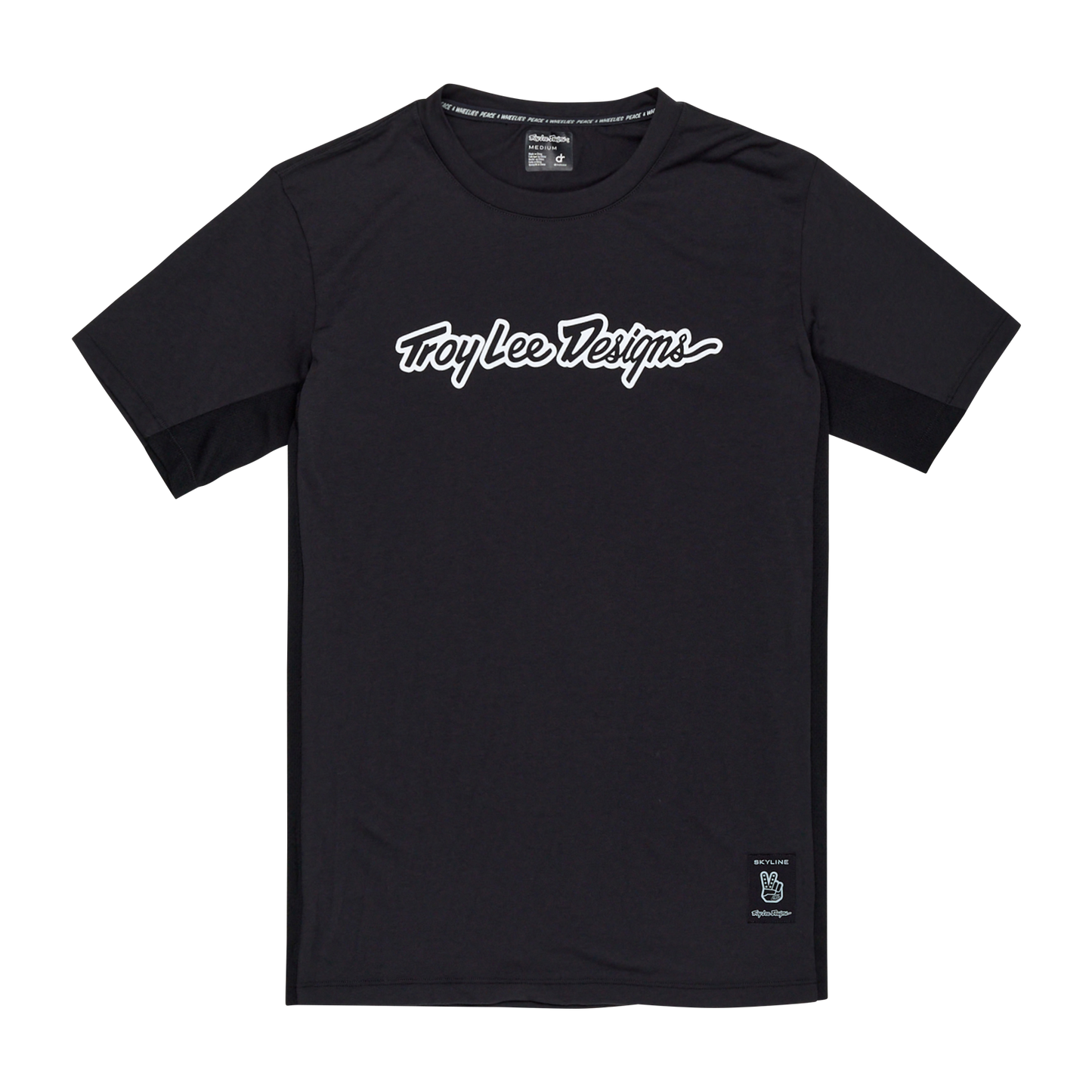 TROY LEE DESIGNS SKYLINE RIDE TEE SIGNATURE Jersey Short Sleeve Black 2025