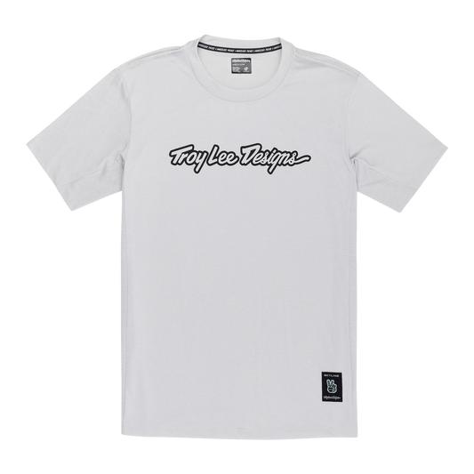 TROY LEE DESIGN SKYLINE RIDE TEE SIGNATURE Dres s krátkým rukávem Grey 2025