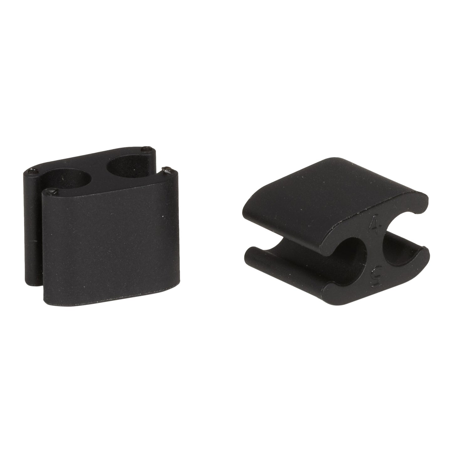 Sada 10 plastových kabelů ELVEDES Clips Duo Black 5mm/5mm