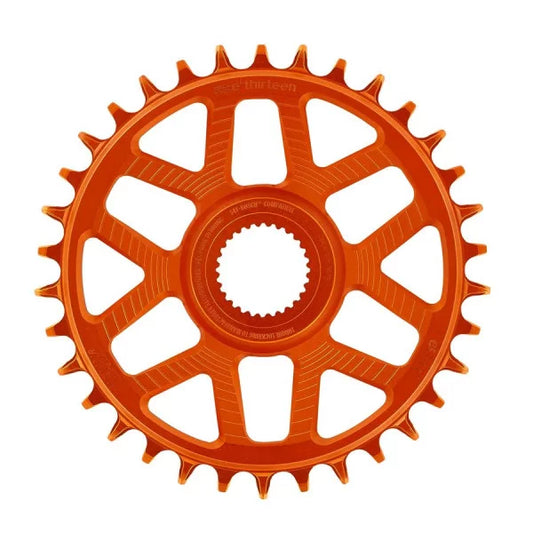 Plateau Mono E-THIRTEEN HELIX RACE E-SPEC 11/12V přímá montáž Bosch Gen4 Offset 13 mm oranžová