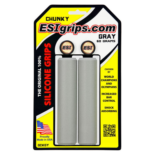 ESI CHUNKY gripy 130 mm šedé