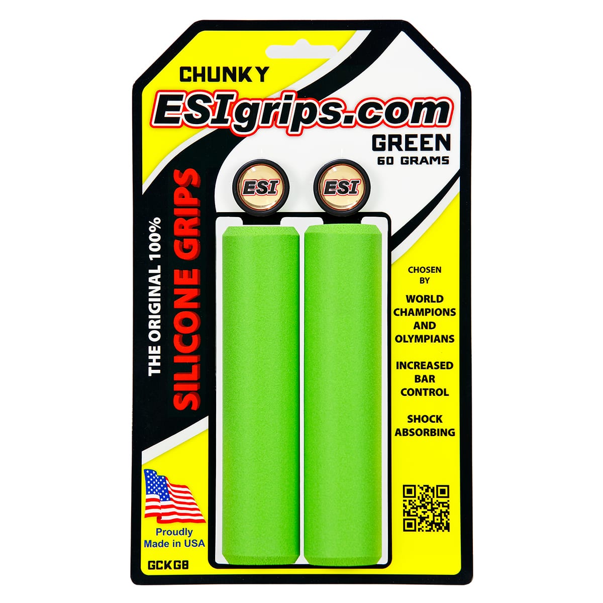 ESI CHUNKY 130 mm Gripy zelené