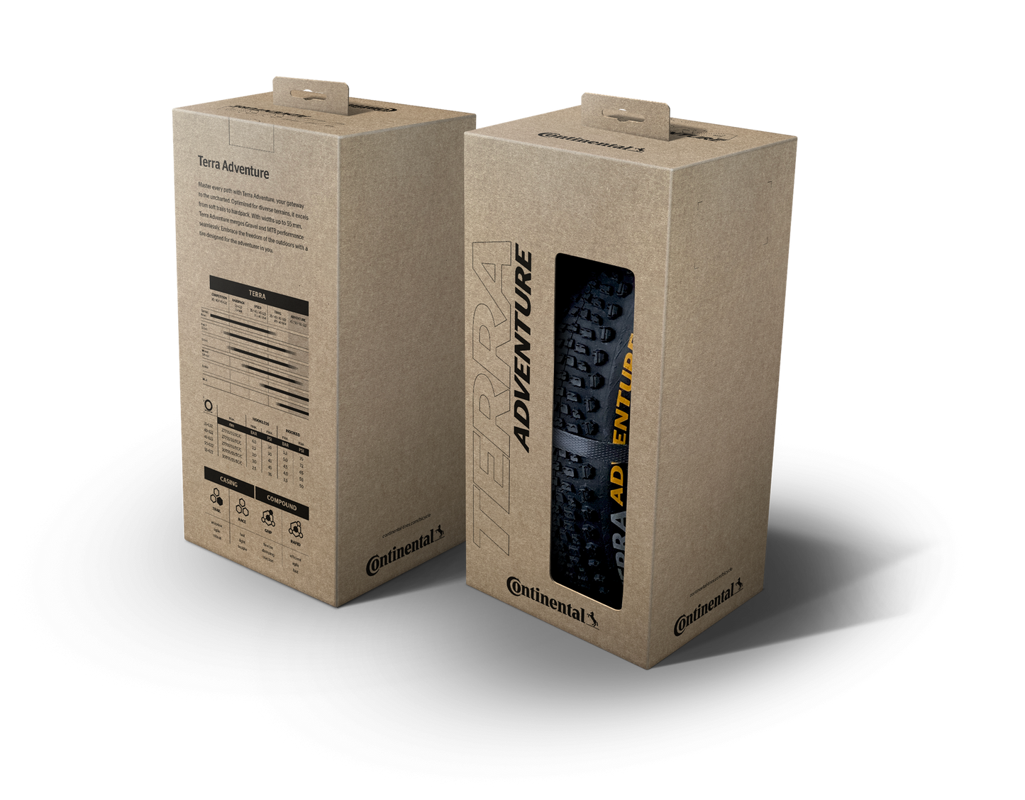 CONTINENTAL TERRA ADVENTURE TRAIL GRIP 700x45c Tubeless Ready Black pneumatika