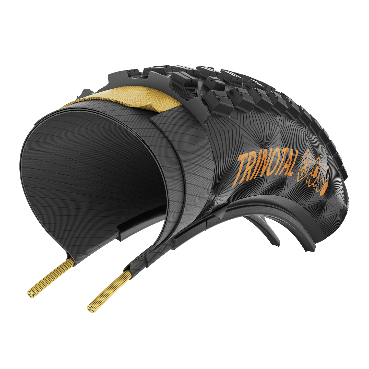 CONTINENTAL TRINOTAL Trail Rapid 29x2.40 Tubeless Ready Soft Black tire
