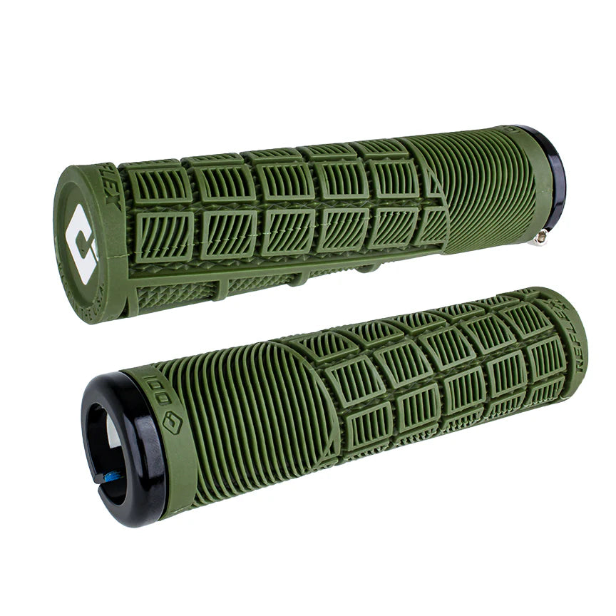 ODI REFLEX XL Lock-on gripy 135 mm Olive