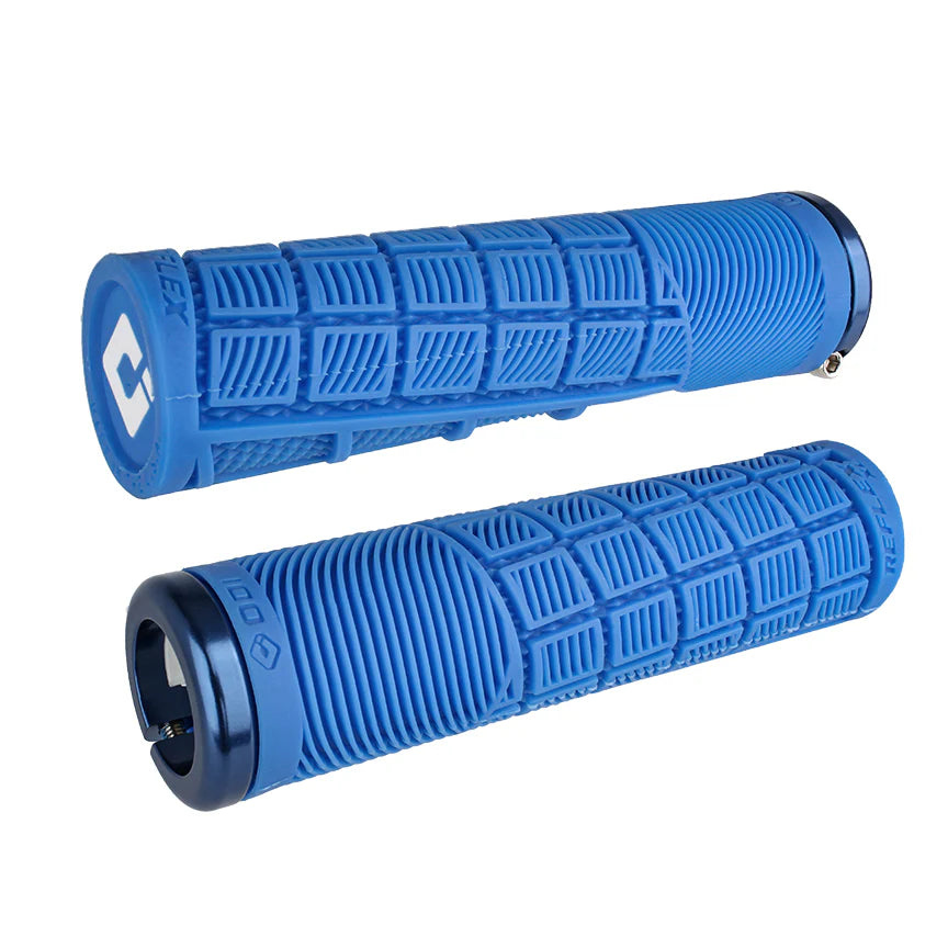Gripy ODI REFLEX XL Lock-on 135 mm modré