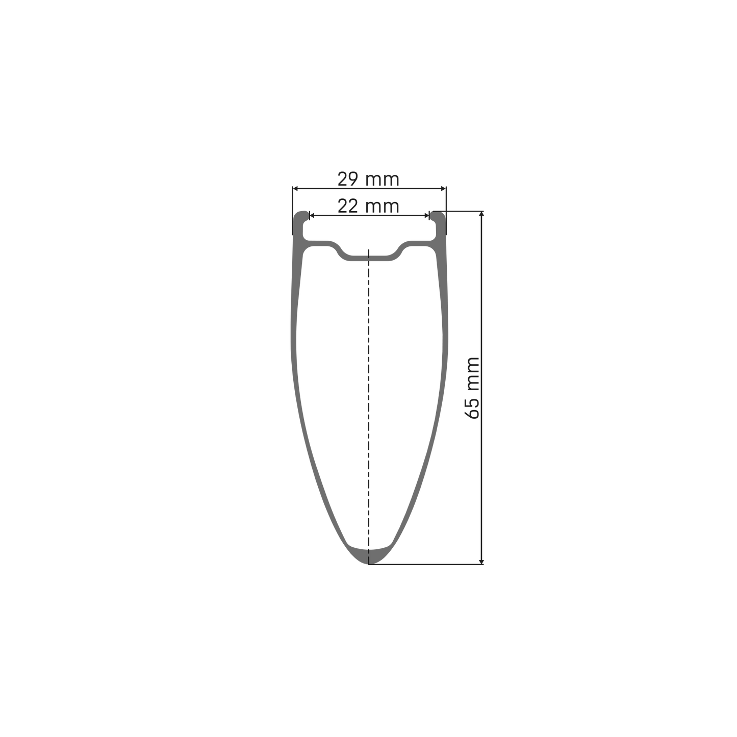 Přední kolo DT SWISS ARC 1400 DICUT 65 Tubeless Ready (Center Lock)