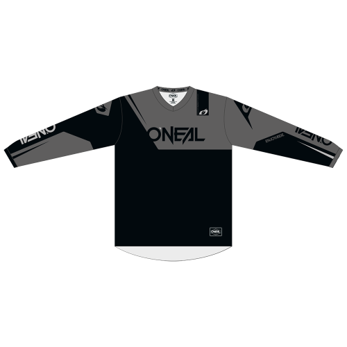 O'NEAL ELEMENT RACEWEAR Junior Long Sleeve Jersey Black/Grey