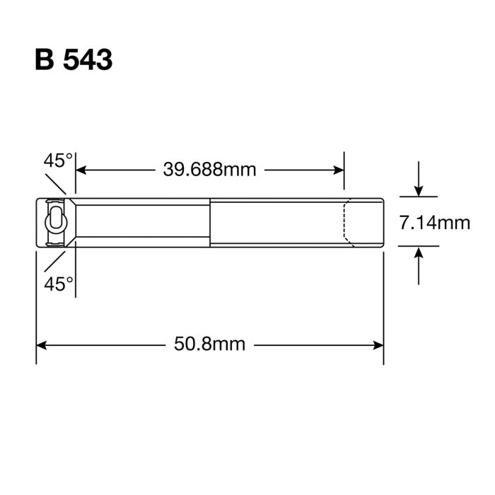 ENDURO BEARINGS B 543 LLB SS - 440c Stainless - 1 9/16''x2''x9/32'' Steering Bearing