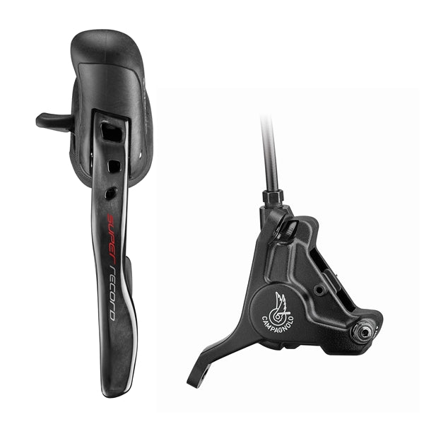 Levá páka a přední třmen 160mm CAMPAGNOLO SUPER RECORD Plochá montáž bez kotouče