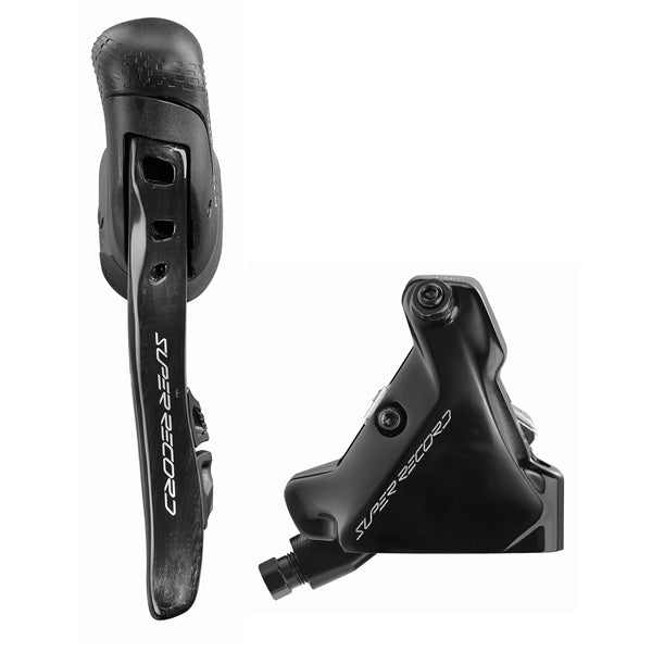 Levá páka a přední třmen 140mm CAMPAGNOLO SUPER RECORD WRL Flat Mount No Disc