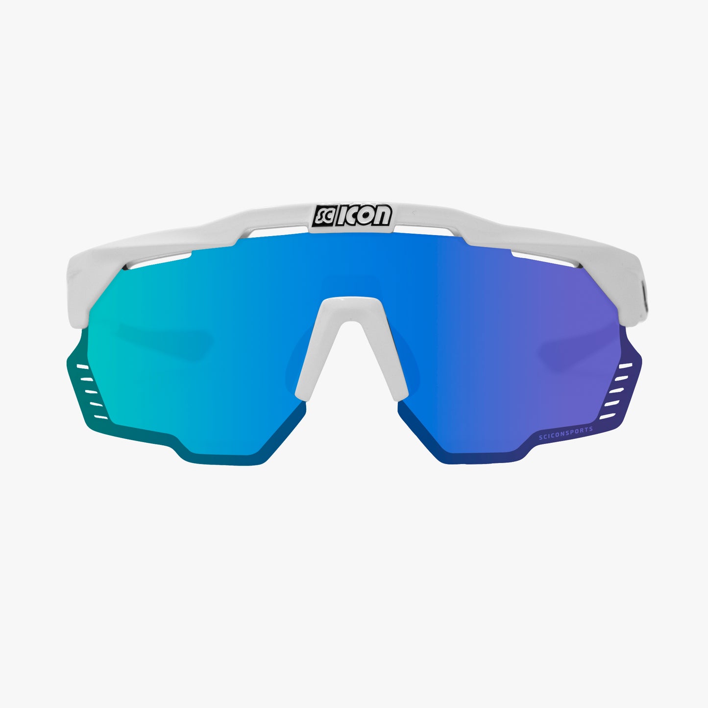 Sluneční brýle SCICON AEROSHADE KUNKEN White Multimirror Blue