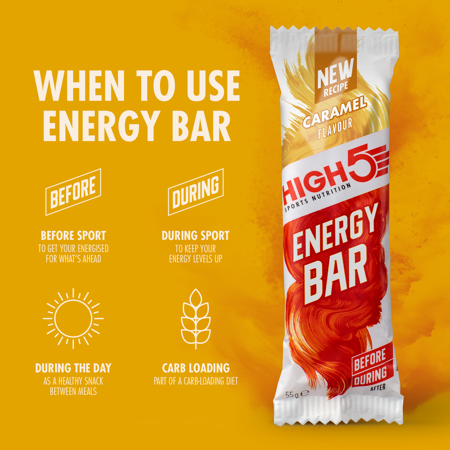 High5 ENERGY BAR (55g) Karamel