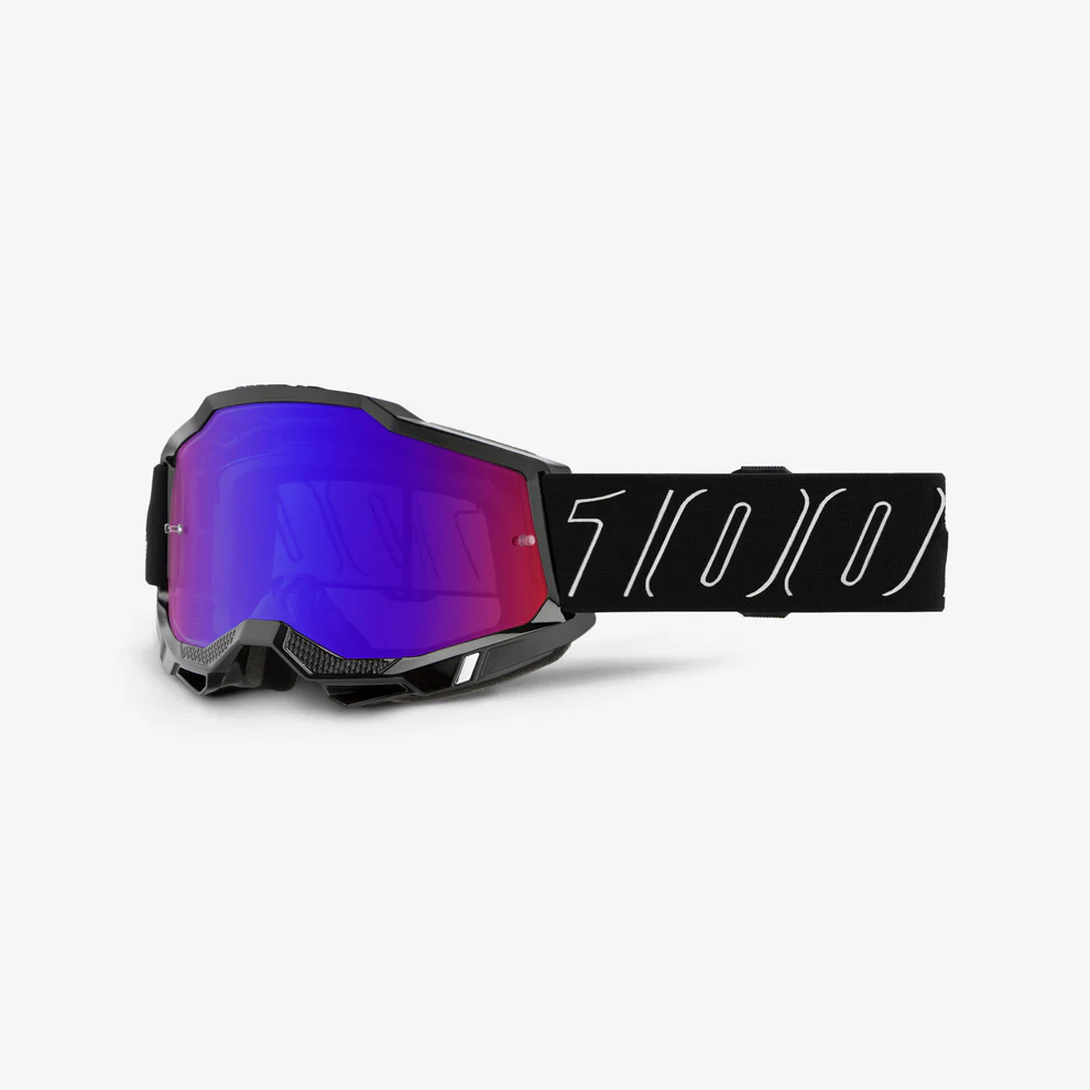 ACCURI 2 100% maska Black Blue/Red Mirror Screen