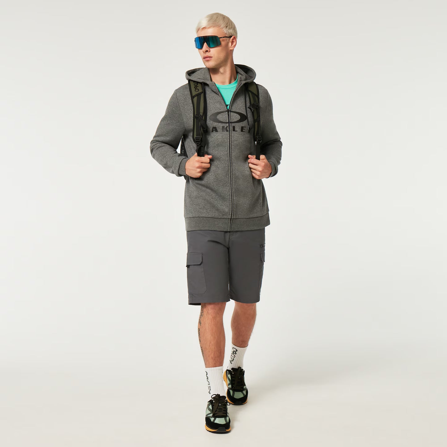 Mikina OAKLEY BARK FZ HOODIE 2.0 New Athletic Grey