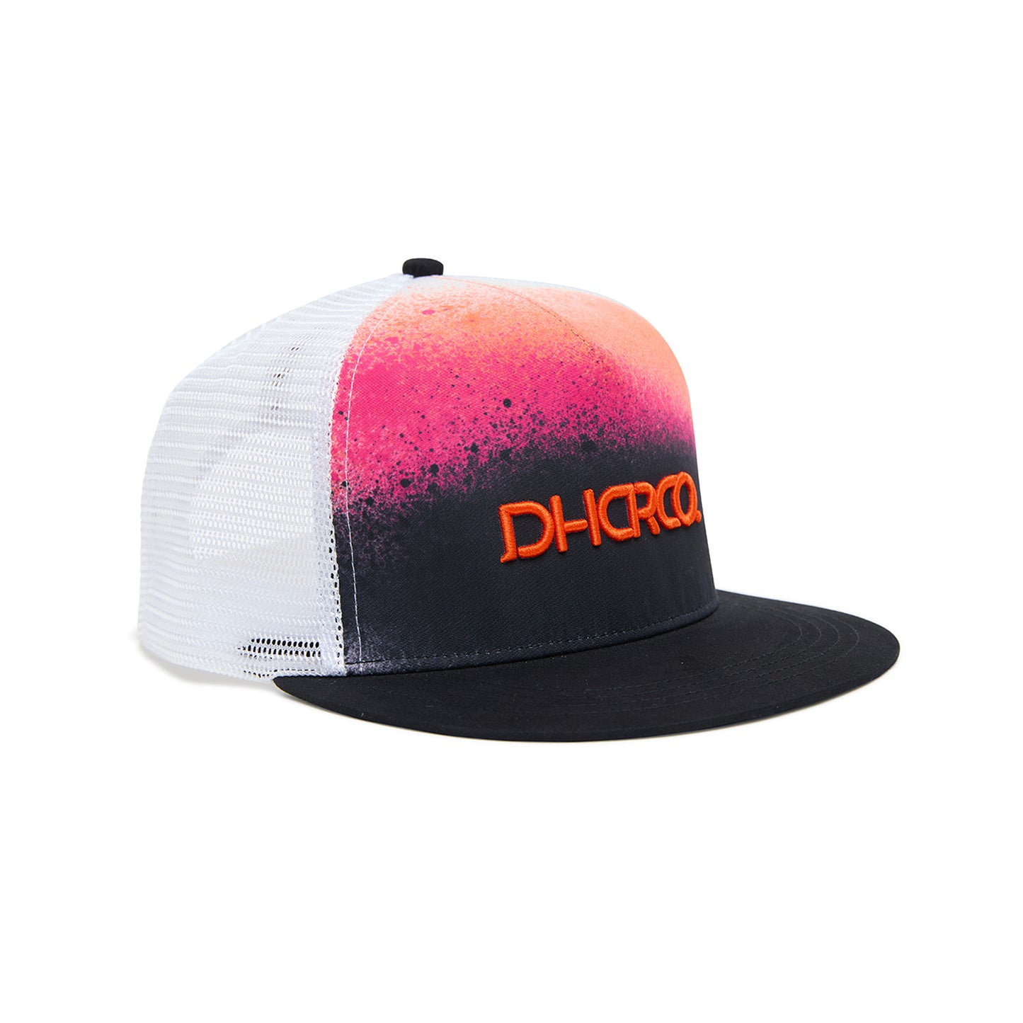 DHARCO FLAT BRIM TRUCKER BLACK SNAKE Kšiltovka černá/fialová