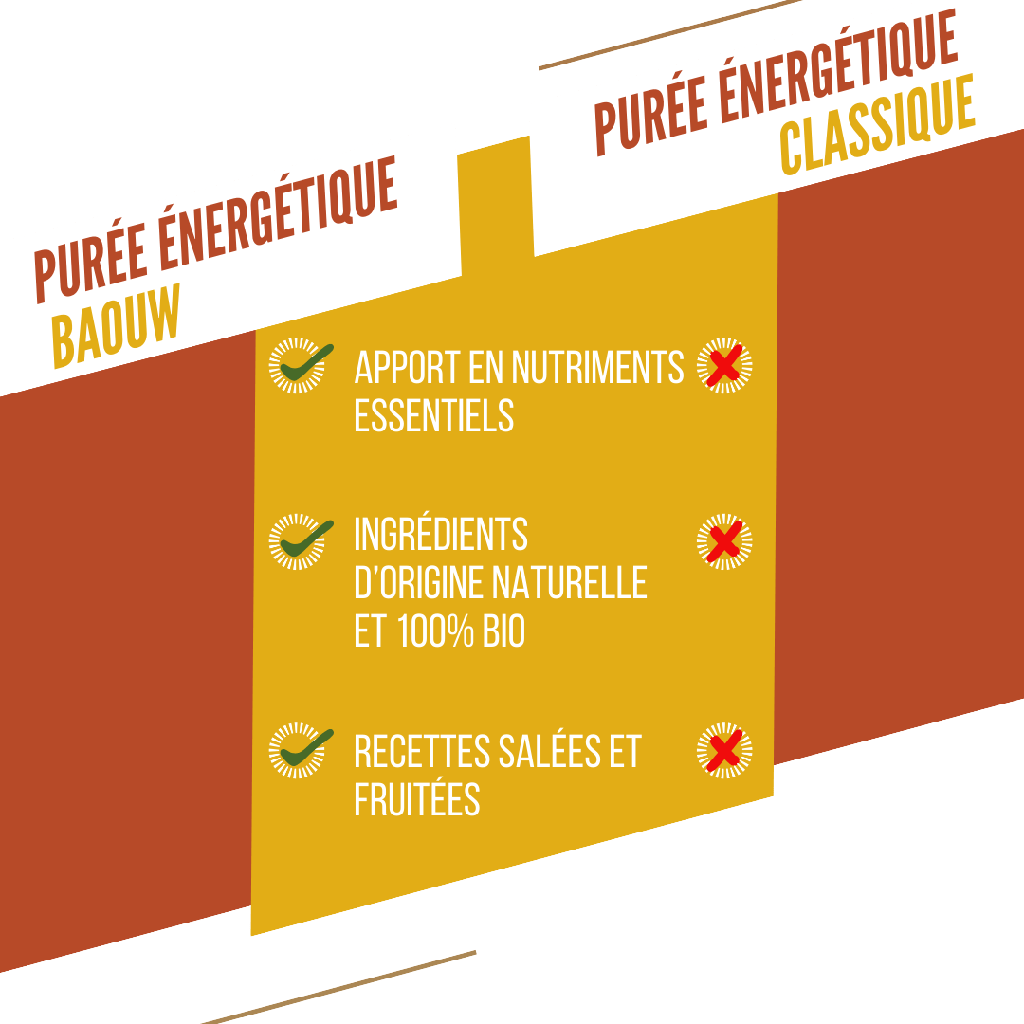 BAOUW Organic Recipe Mango/Passion/Ginger Energy Puree (90g)