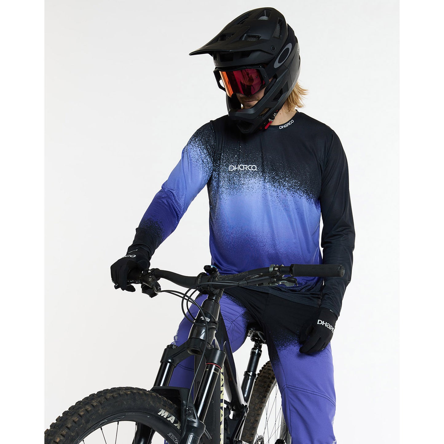DHARCO RACE ULTRA VIOLET Dres s dlouhým rukávem Black/Purple
