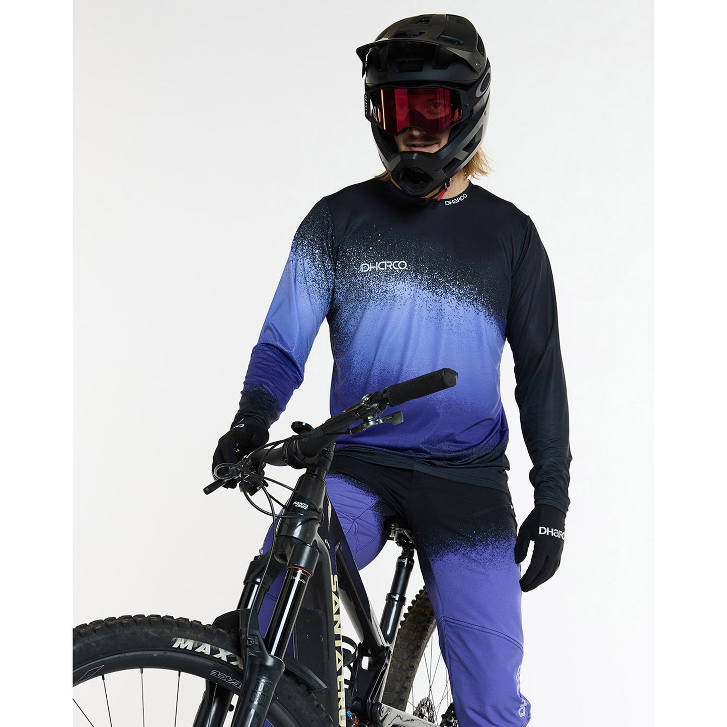 DHARCO RACE ULTRA VIOLET Dres s dlouhým rukávem Black/Purple