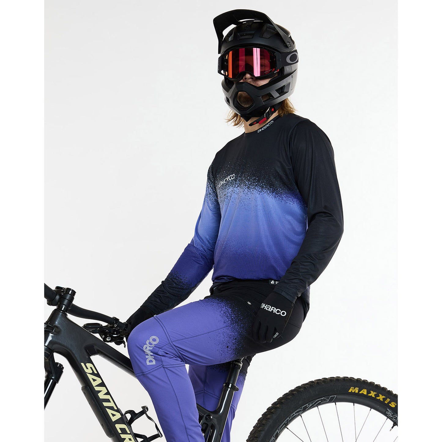 DHARCO RACE ULTRA VIOLET Dres s dlouhým rukávem Black/Purple