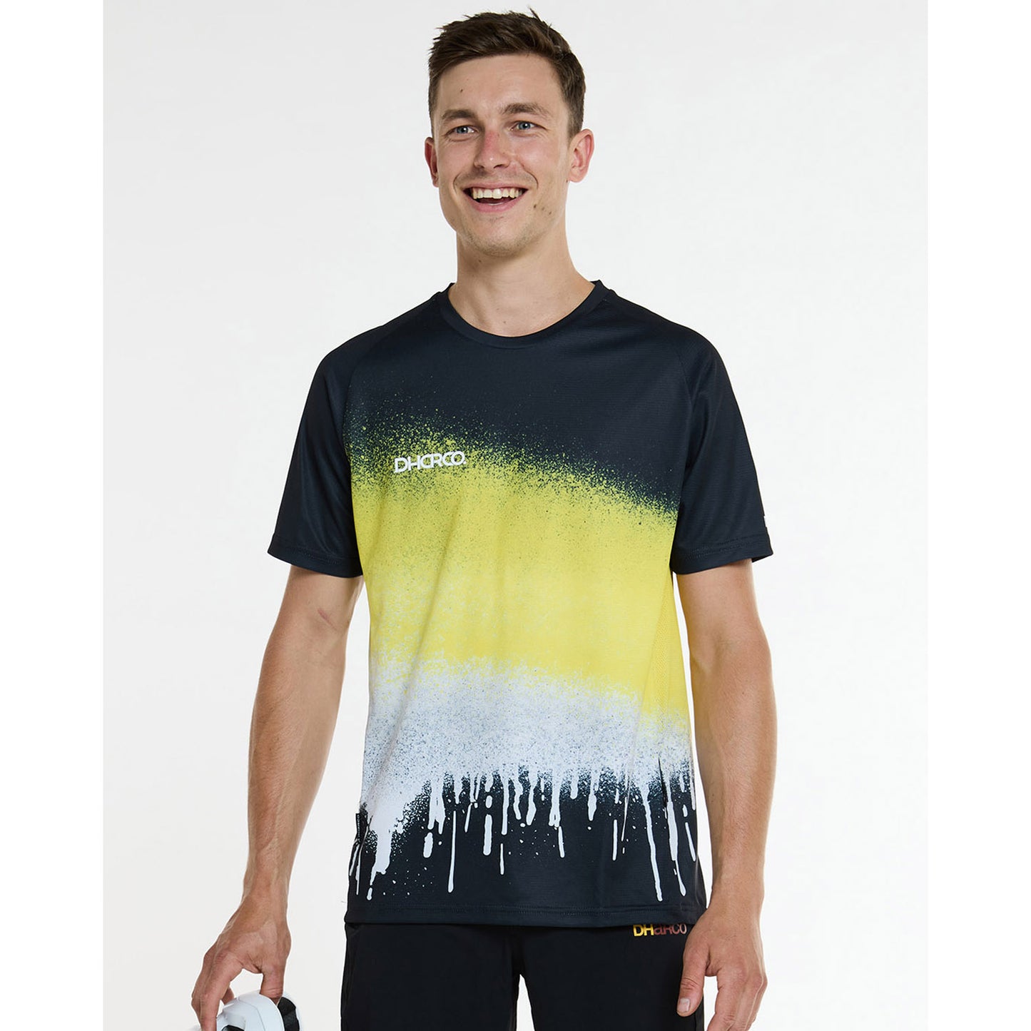 DHARCO ACID RAIN Dres s krátkým rukávem Black/Yellow