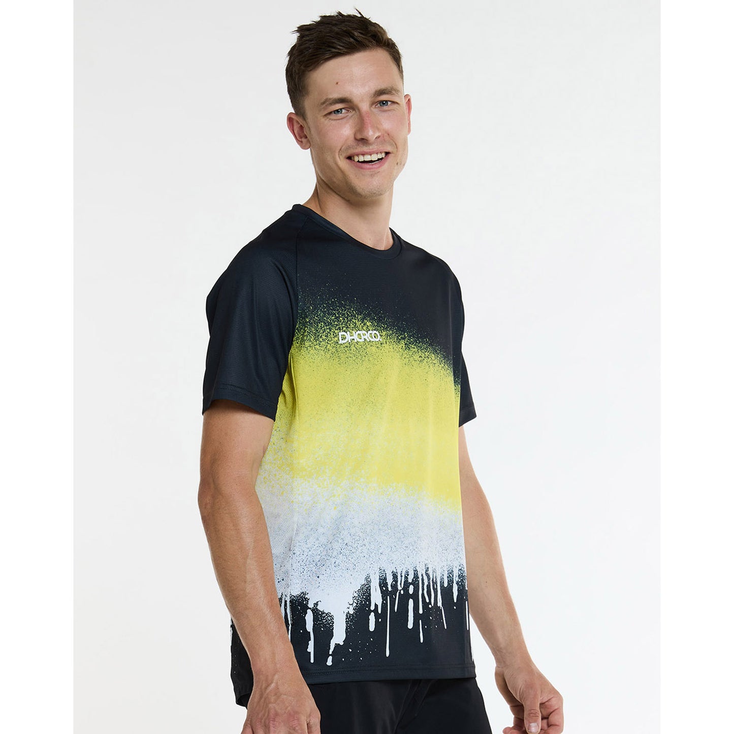 DHARCO ACID RAIN Dres s krátkým rukávem Black/Yellow