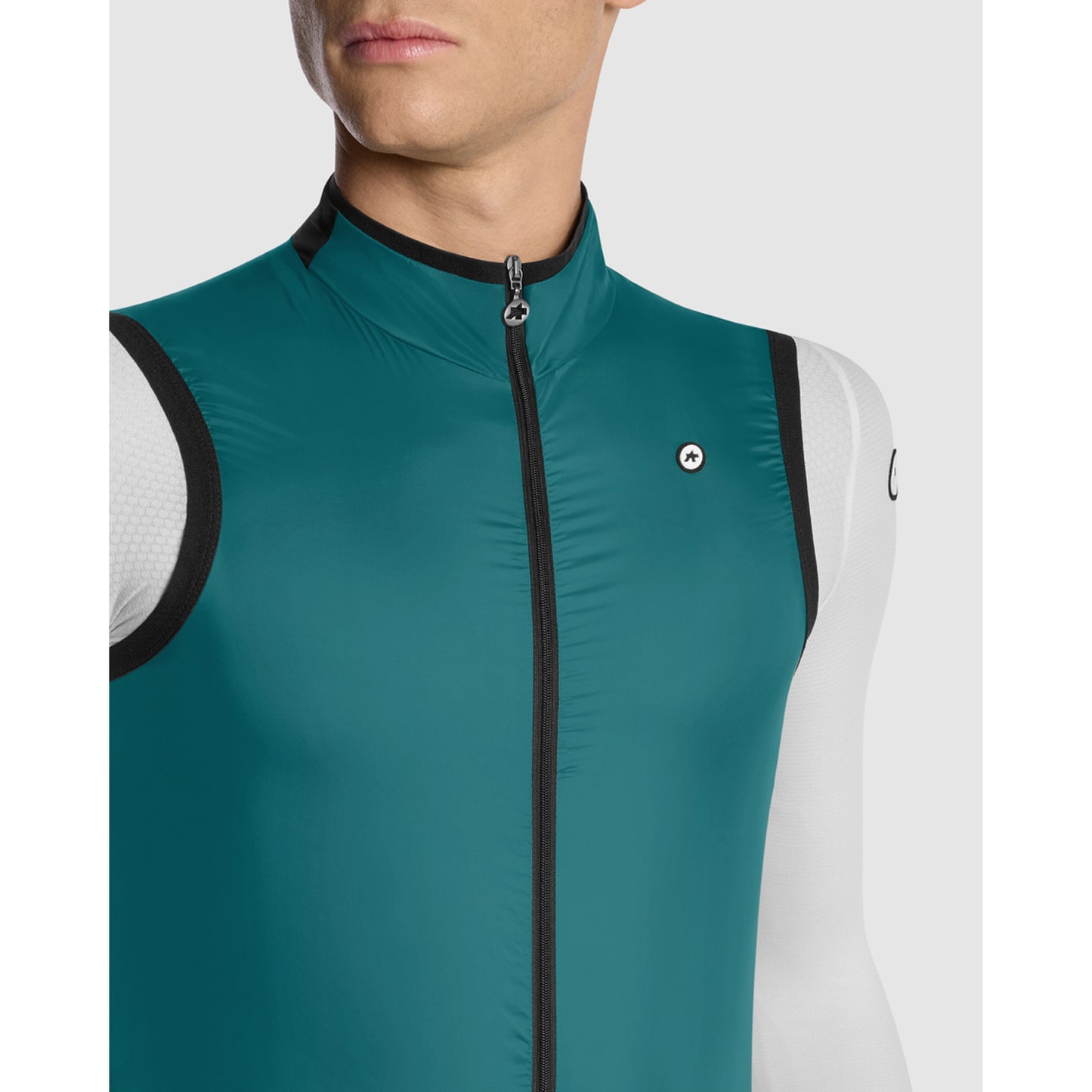 ASSOS MILLE GT Wind C2 Foundation Zelená bunda bez rukávů