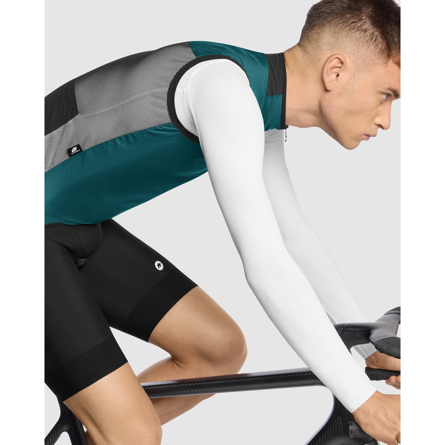 ASSOS MILLE GT Wind C2 Foundation Zelená bunda bez rukávů