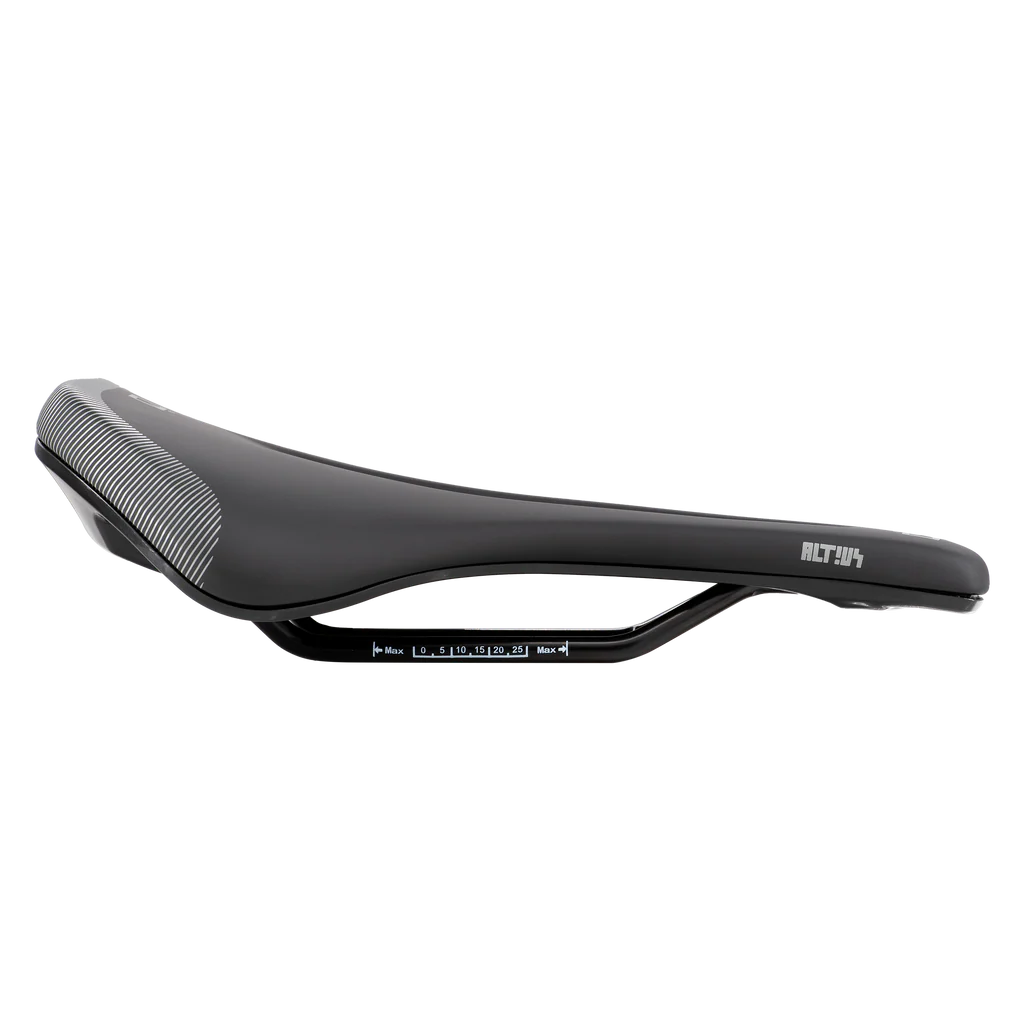 Saddle PROLOGO ALTIUS 150mm RECYCLED Steel Rails Black