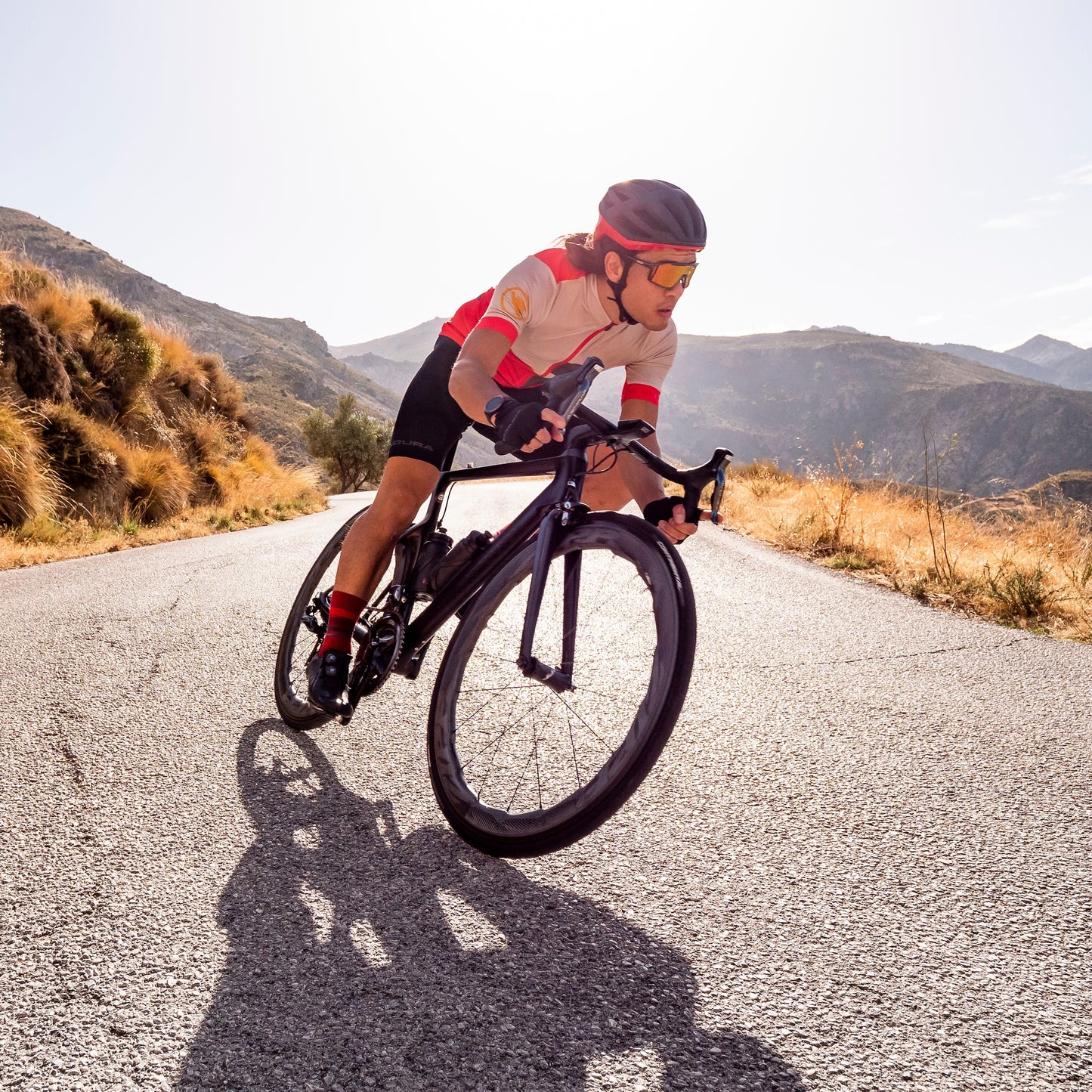 ENDURA FS260 PRINT Short Sleeve Jersey Red