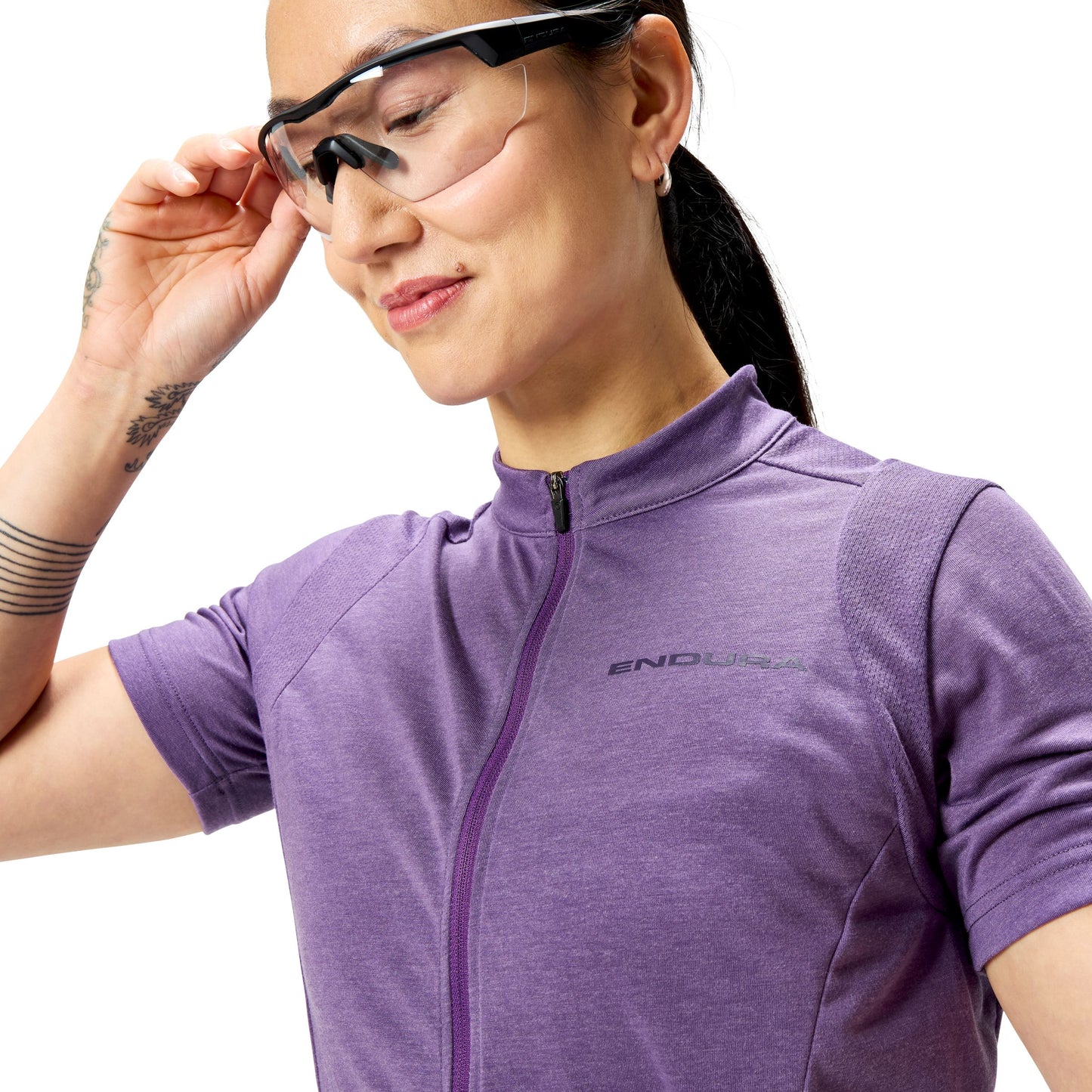 Dámský dres ENDURA LOOP s krátkým rukávem Purple 2025