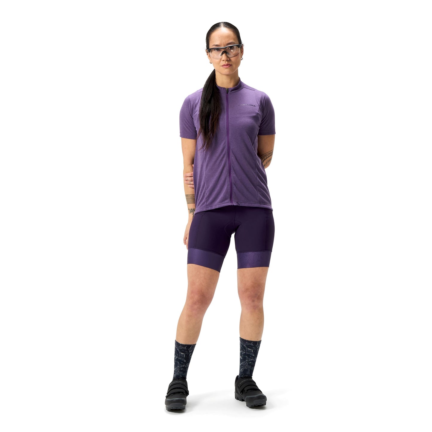 Dámský dres ENDURA LOOP s krátkým rukávem Purple 2025
