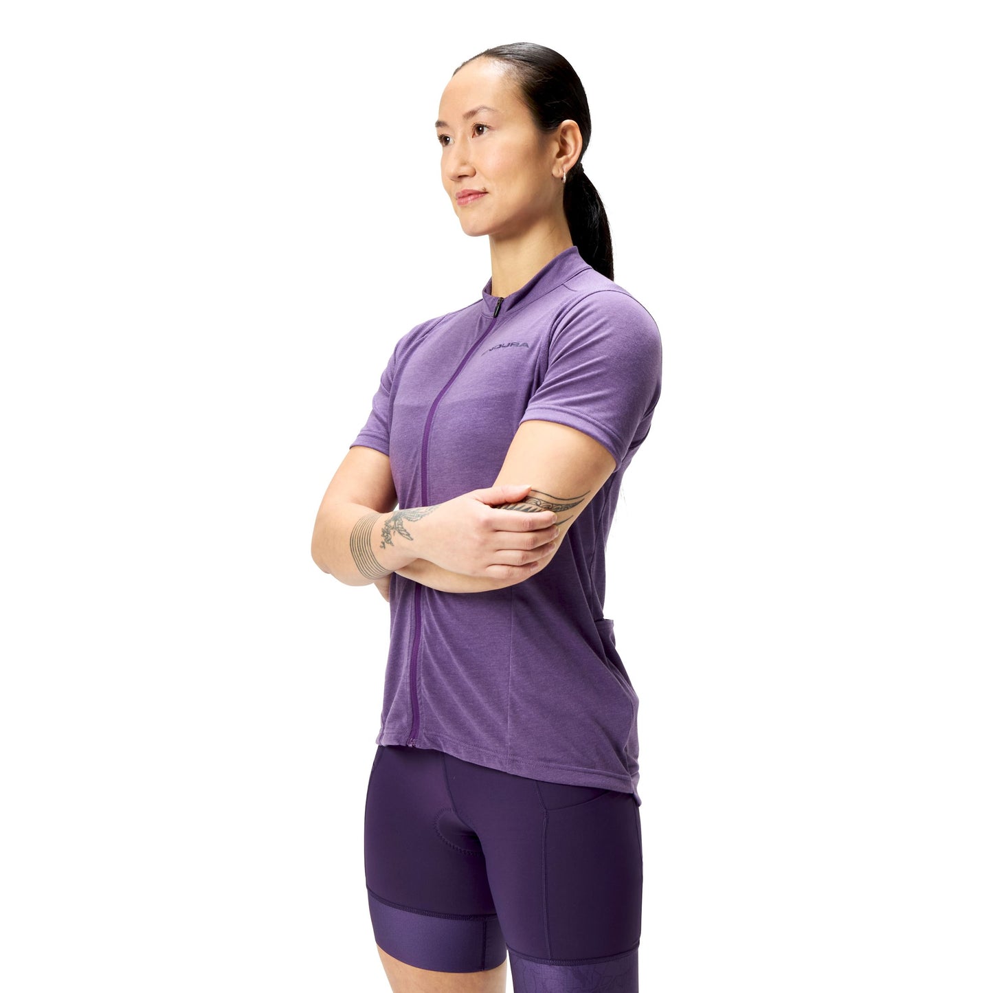 Dámský dres ENDURA LOOP s krátkým rukávem Purple 2025