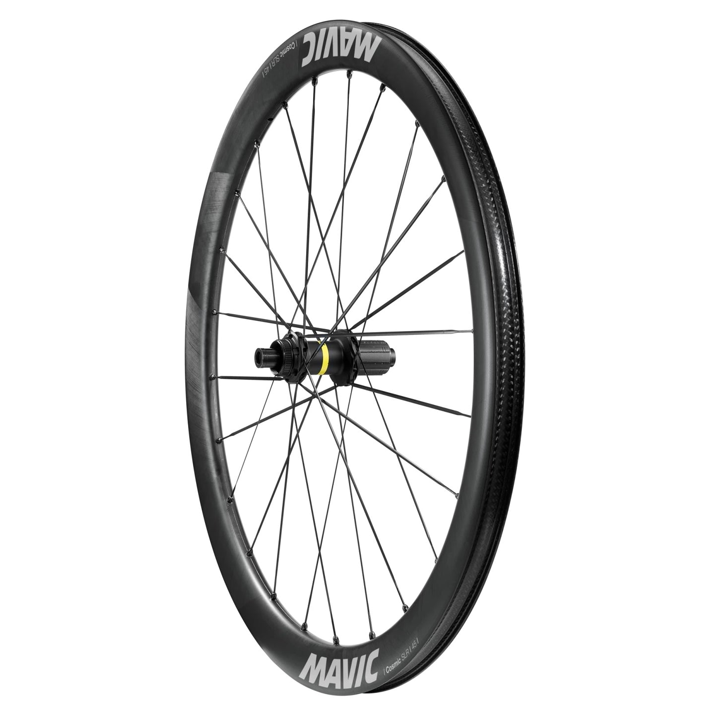 Zadní kolo MAVIC COSMIC SLR 45 DISC 23 mm připravené na bezdušové pneumatiky (Center Lock)