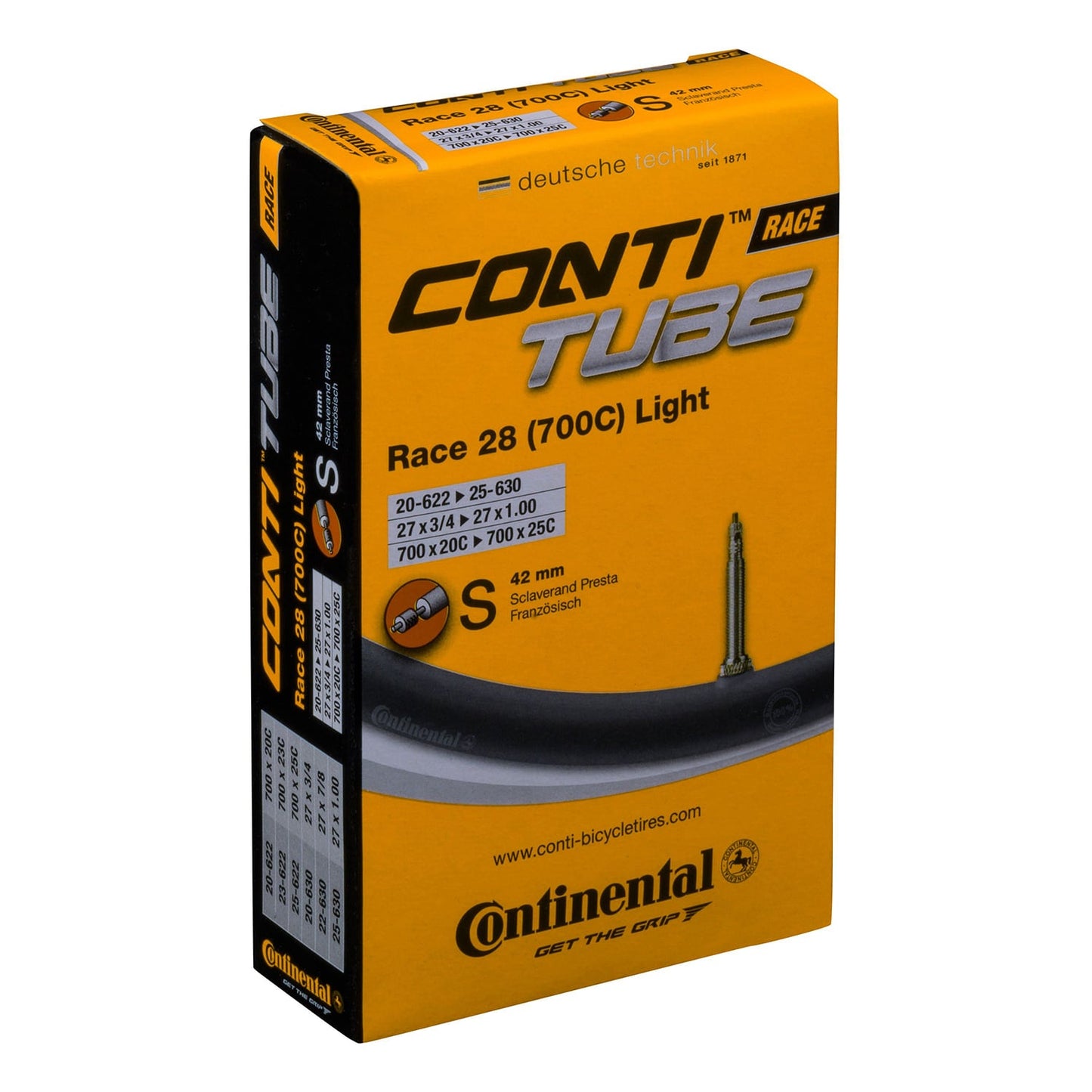 CONTINENTAL RACE LIGHT duše 700x20/25c Presta