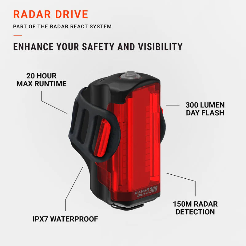 Rear lighting LEZYNE RADAR DRIVE