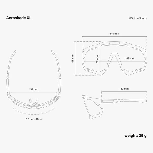 SCICON AEROSHADE XL Translucent Iridium Blue Goggles