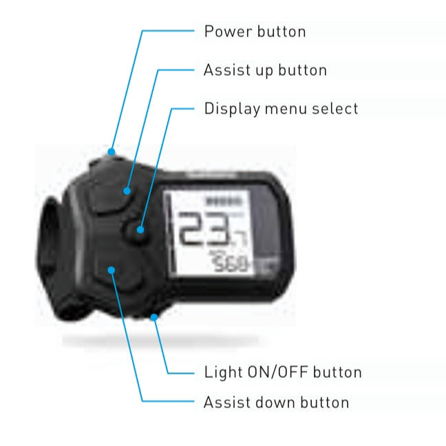 SHIMANO Steps SC-EN500 I-Spec EV display