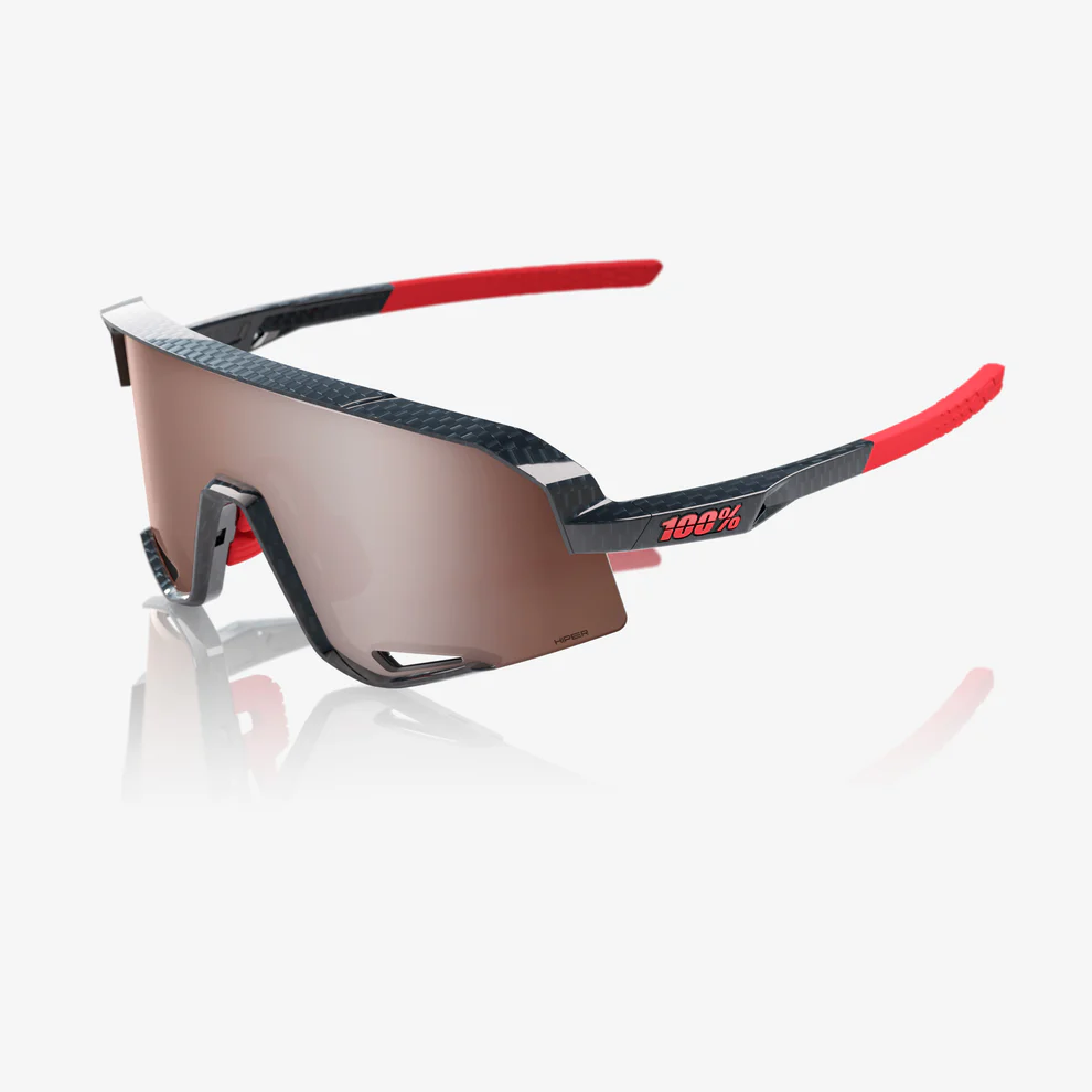 100% SLENDALE Black Carbon Hiper Mirror Silver Goggles